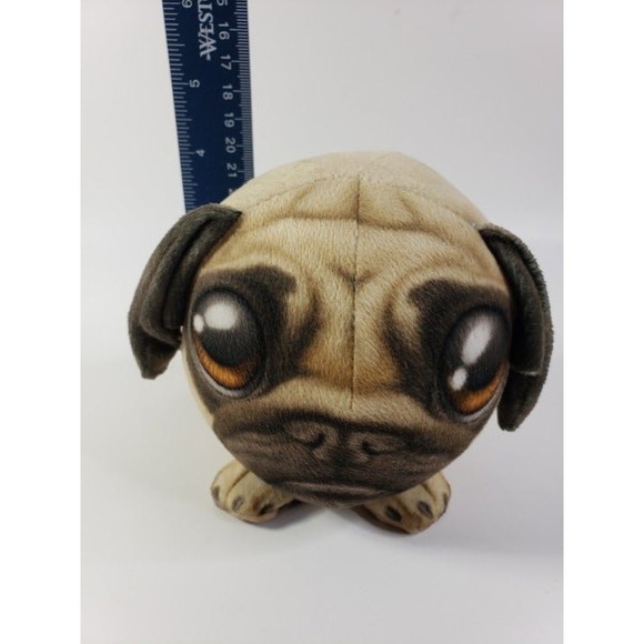 Pug Dog Fur Balls Plush Collectible Realistic Soft Toy Collectible 2016 - Picture 10 of 12
